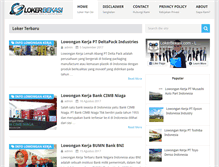 Tablet Screenshot of lokerbekasi.com